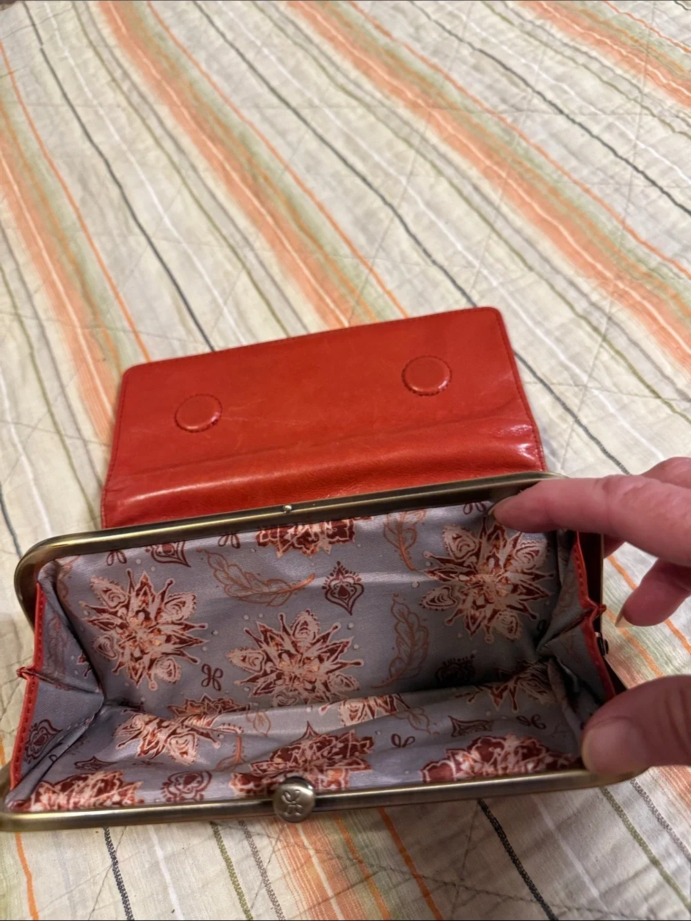 Hobo International wallet rust/red